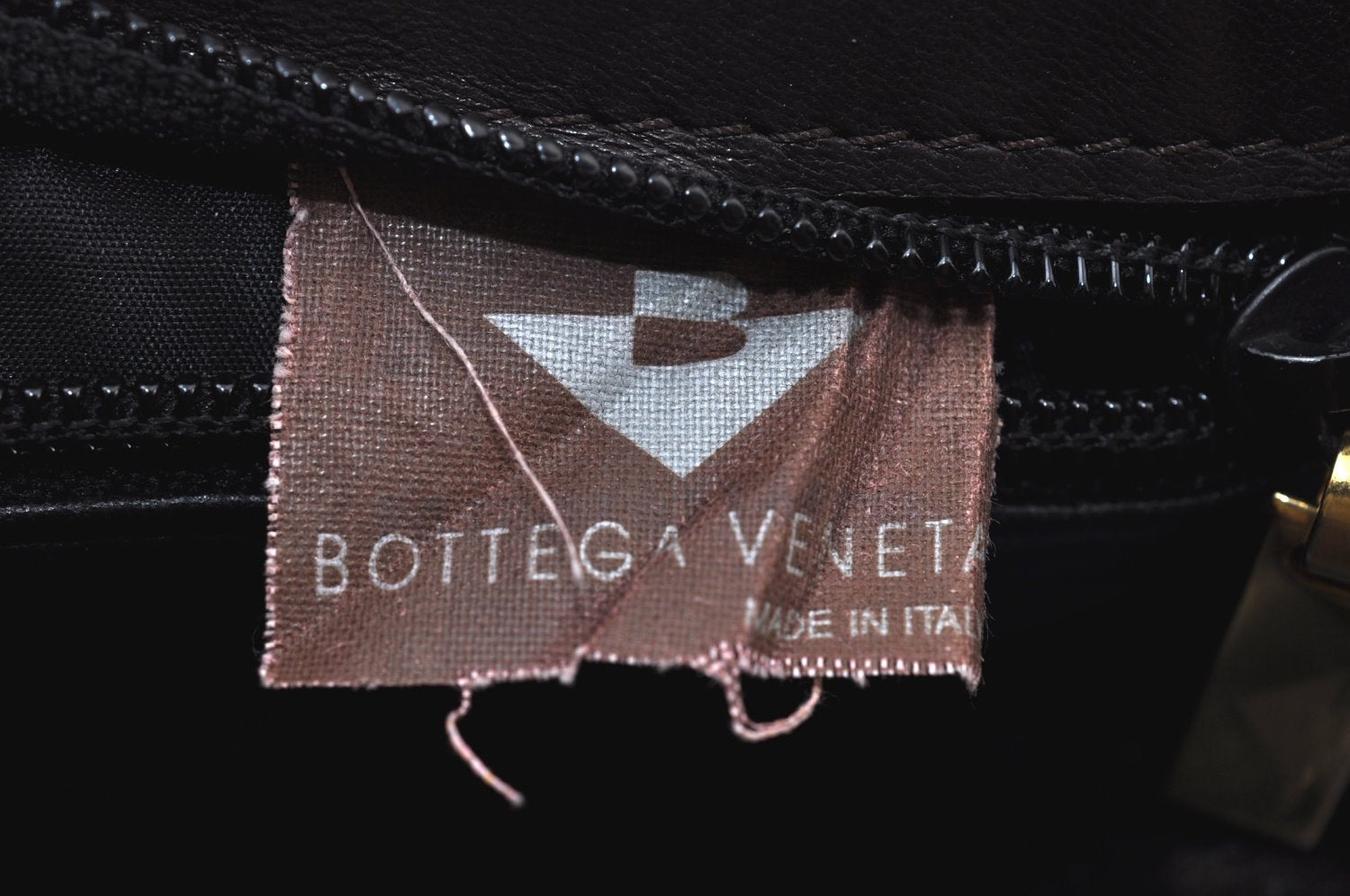 Authentic BOTTEGA VENETA Intrecciato Leather Hand Bag Purse Brown K9894