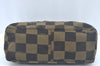 Authentic FENDI Vitange Pequin Check Shoulder Bag Nylon Leather Brown K9895