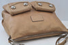 Authentic COACH 2Way Shoulder Bag Leather Beige K9899