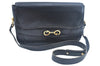 Authentic GUCCI Shoulder Cross Body Bag Purse Leather Black K9900