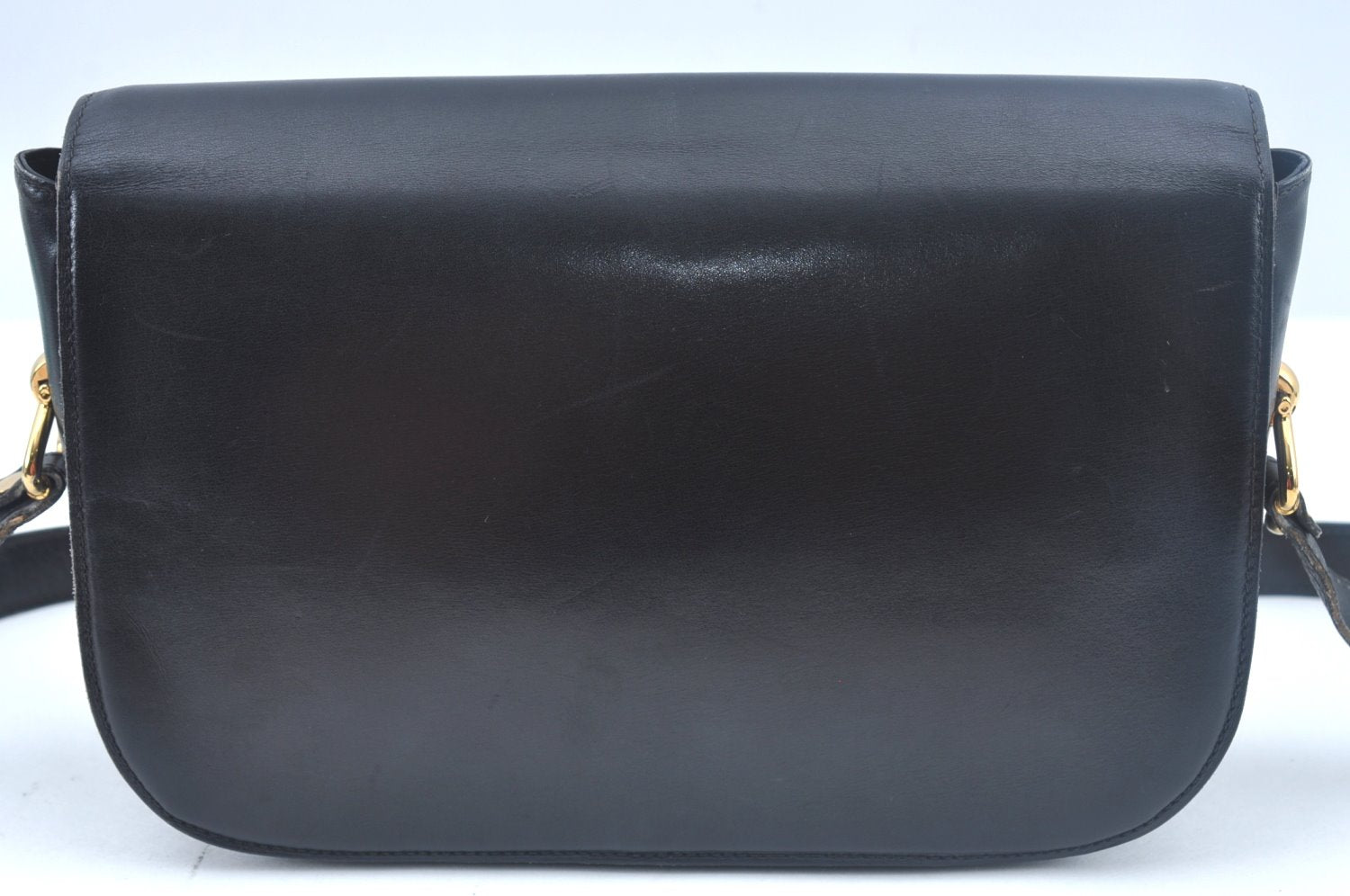 Authentic GUCCI Shoulder Cross Body Bag Purse Leather Black K9900