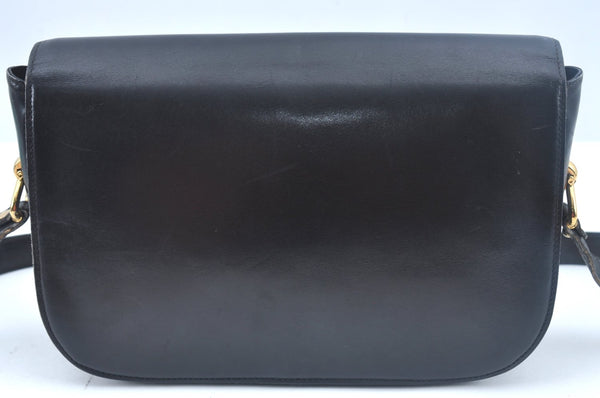 Authentic GUCCI Shoulder Cross Body Bag Purse Leather Black K9900