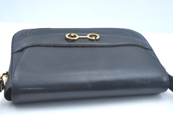 Authentic GUCCI Shoulder Cross Body Bag Purse Leather Black K9900