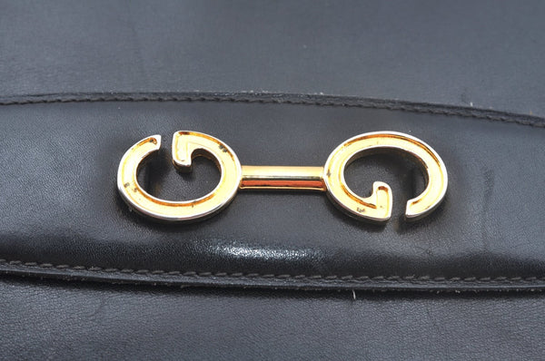 Authentic GUCCI Shoulder Cross Body Bag Purse Leather Black K9900