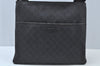 Authentic GUCCI Shoulder Cross Body Bag GG PVC Leather Black K9901