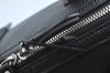 Authentic BURBERRY Vintage Leather Hand Boston Bag Black K9905