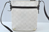 Authentic LOEWE Anagram Shoulder Cross Body Bag Purse PVC Leather White K9906
