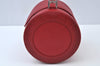 Authentic BVLGARI Leather Shoulder Hand Bag Purse Red K9907