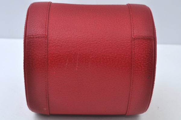 Authentic BVLGARI Leather Shoulder Hand Bag Purse Red K9907