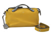 Authentic FENDI By The Way Large 3Way Shoulder Clutch Bag Leather Yellow K9908