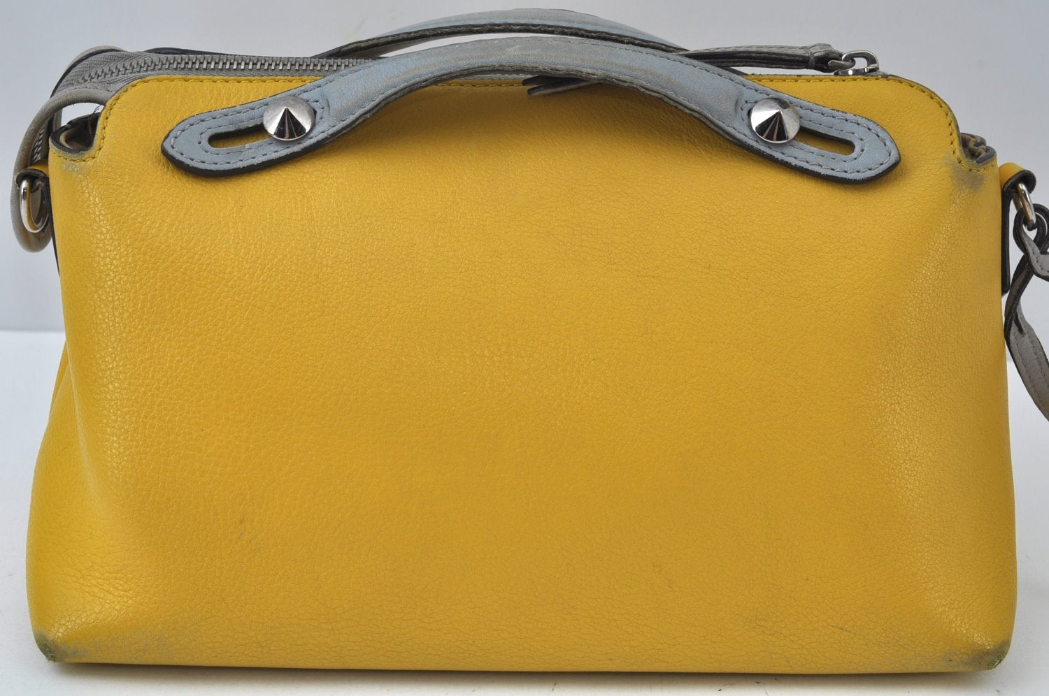 Authentic FENDI By The Way Large 3Way Shoulder Clutch Bag Leather Yellow K9908