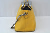 Authentic FENDI By The Way Large 3Way Shoulder Clutch Bag Leather Yellow K9908