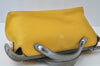 Authentic FENDI By The Way Large 3Way Shoulder Clutch Bag Leather Yellow K9908