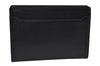 Authentic SAINT LAURENT Clutch Bag Pouch Leather Black YSL K9910
