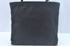 Authentic Christian Dior Shoulder Tote Bag Nylon Leather Black K9911