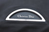 Authentic Christian Dior Shoulder Tote Bag Nylon Leather Black K9911