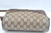 Authentic GUCCI Web Sherry Line Shoulder Cross Bag GG PVC Leather Brown K9913