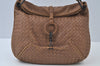 Authentic BOTTEGA VENETA Intrecciato Leather Shoulder Hand Bag Beige K9916