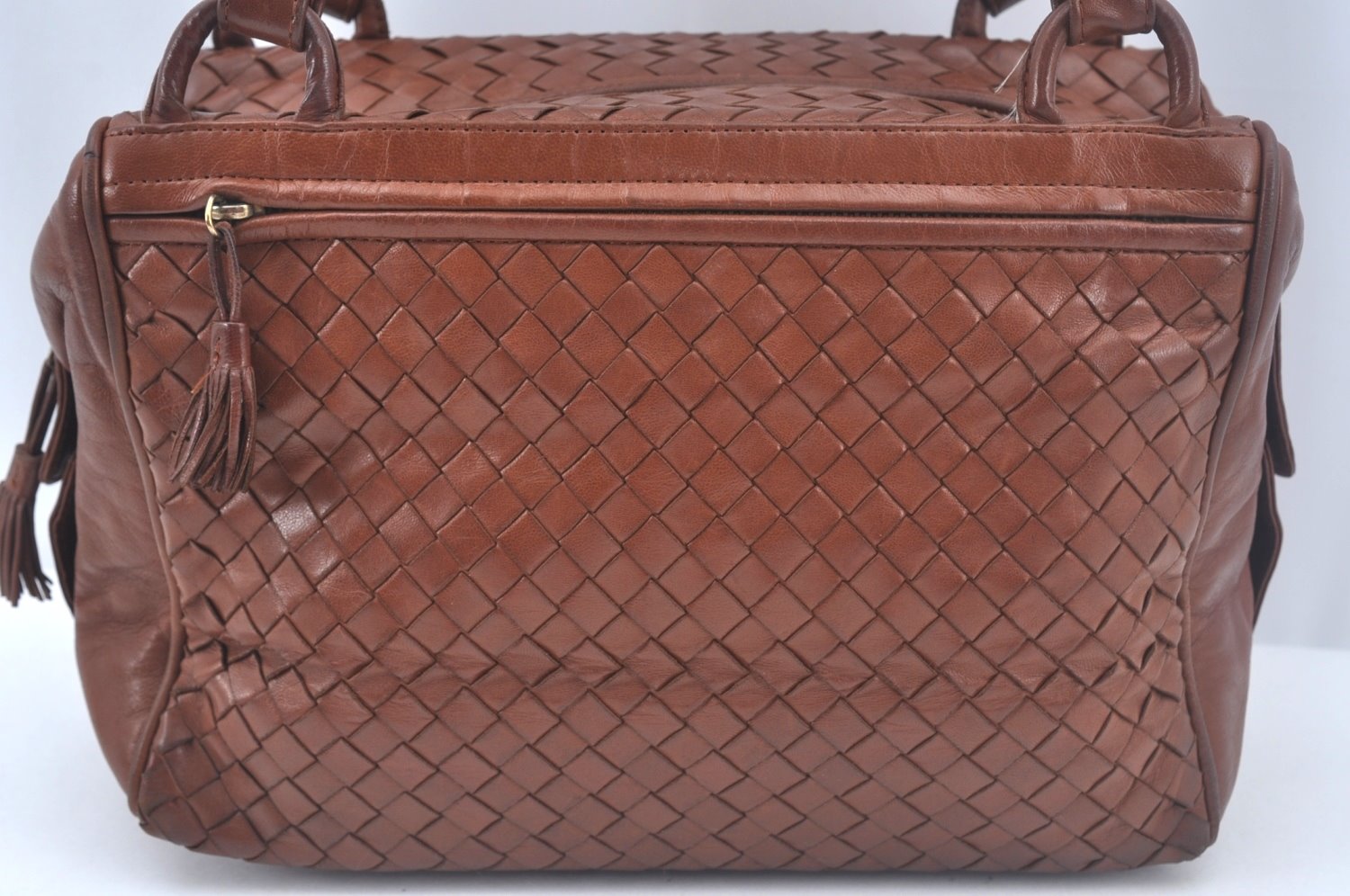 Authentic BOTTEGA VENETA Intrecciato Leather Shoulder Hand Bag Brown K9918