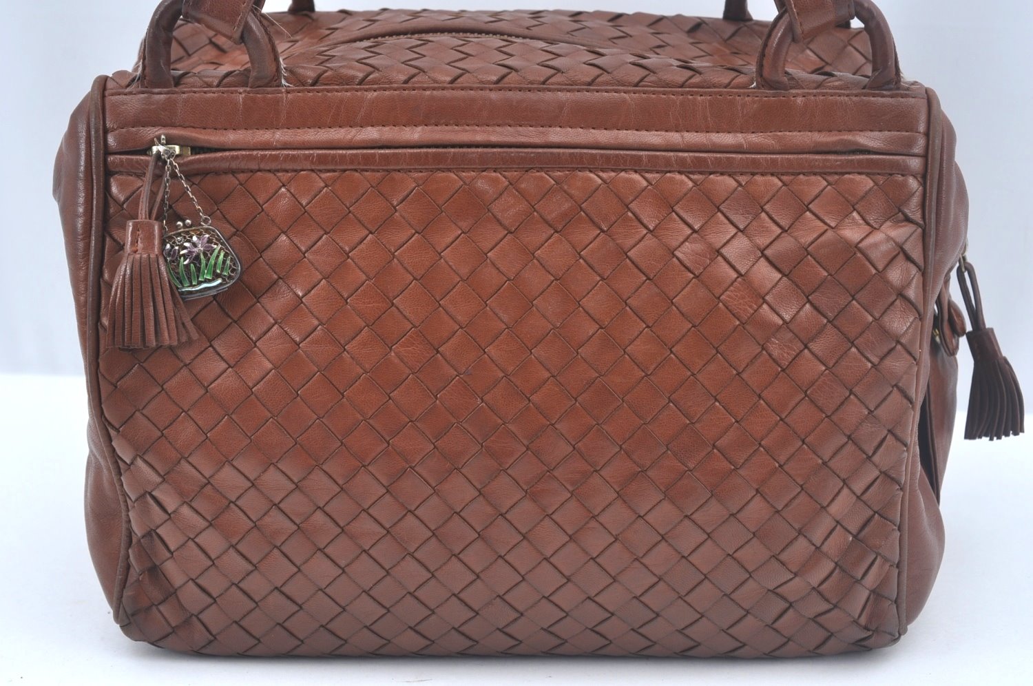 Authentic BOTTEGA VENETA Intrecciato Leather Shoulder Hand Bag Brown K9918
