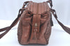 Authentic BOTTEGA VENETA Intrecciato Leather Shoulder Hand Bag Brown K9918