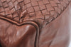 Authentic BOTTEGA VENETA Intrecciato Leather Shoulder Hand Bag Brown K9918