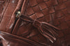Authentic BOTTEGA VENETA Intrecciato Leather Shoulder Hand Bag Brown K9918