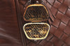 Authentic BOTTEGA VENETA Intrecciato Leather Shoulder Hand Bag Brown K9918