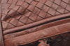 Authentic BOTTEGA VENETA Intrecciato Leather Shoulder Hand Bag Brown K9918