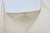 Authentic YVES SAINT LAURENT Clutch Hand Bag Purse Leather White K9920