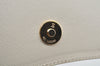 Authentic YVES SAINT LAURENT Clutch Hand Bag Purse Leather White K9920