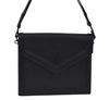 Authentic YVES SAINT LAURENT Shoulder Cross Body Bag Purse Leather Black K9921