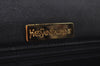 Authentic YVES SAINT LAURENT Shoulder Cross Body Bag Purse Leather Black K9921