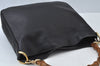 Authentic GUCCI Bamboo 2Way Shoulder Hand Bag Leather Black Junk K9925