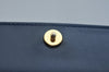 Authentic GIVENCHY Leather 2way Shoulder Hand Bag Navy Blue K9928