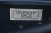 Authentic GIVENCHY Leather 2way Shoulder Hand Bag Navy Blue K9928