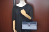 Authentic GIVENCHY Leather 2way Shoulder Hand Bag Navy Blue K9928