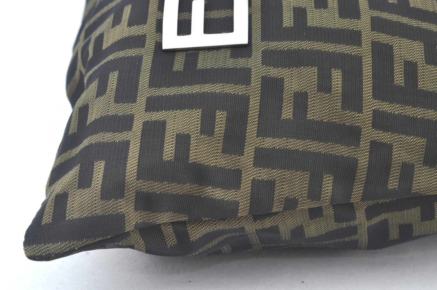 Authentic FENDI Zucca Shoulder Tote Bag Canvas Brown K9936