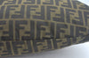 Authentic FENDI Zucca Shoulder Tote Bag Canvas Brown K9936