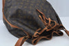 Authentic Louis Vuitton Monogram Noe Shoulder Drawstring Bag M42224 LV K9938