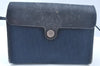Auth Christian Dior Trotter Shoulder Cross Body Bag Canvas Leather Navy K9939