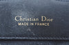 Auth Christian Dior Trotter Shoulder Cross Body Bag Canvas Leather Navy K9939