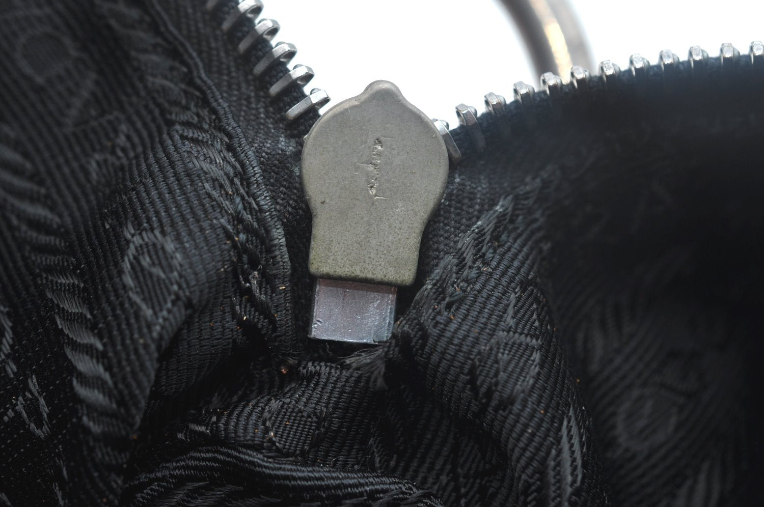 Authentic PRADA Nylon Leather Shoulder Hand Bag Purse Black K9940
