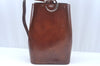 Authentic Cartier Panthere Shoulder Cross Body Bag Purse Leather Brown K9941