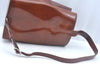 Authentic Cartier Panthere Shoulder Cross Body Bag Purse Leather Brown K9941