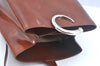 Authentic Cartier Panthere Shoulder Cross Body Bag Purse Leather Brown K9941