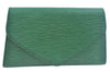 Authentic Louis Vuitton Epi Arts Deco PM Clutch Hand Bag Green M52634 LV K9951