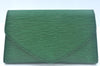 Authentic Louis Vuitton Epi Arts Deco PM Clutch Hand Bag Green M52634 LV K9951