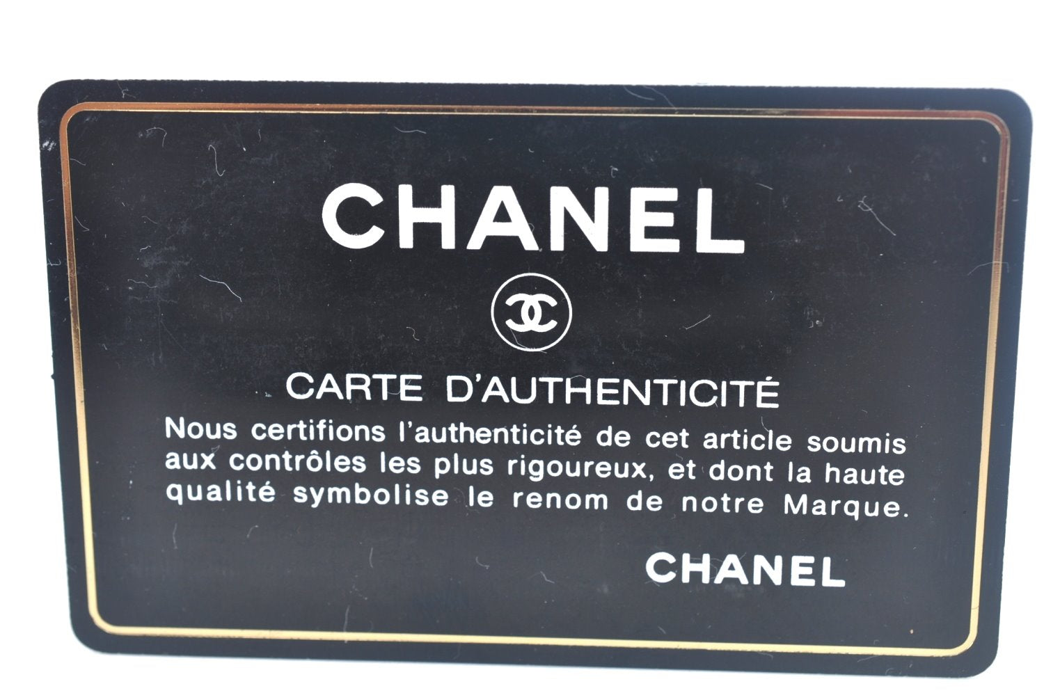 Authentic CHANEL Calf Skin Long Wallet Black CC Logo Junk K9952