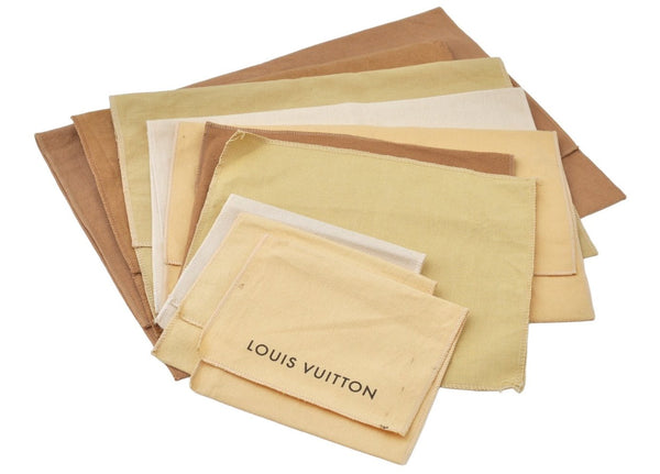 Authentic Louis Vuitton Dust Bag 10 Set Cotton Beige 13x9.1x0.2 LV K9953